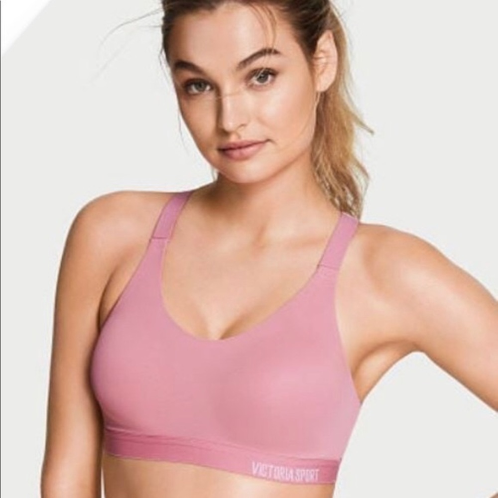 Victoria’s Secret nudish pink padded sports bra